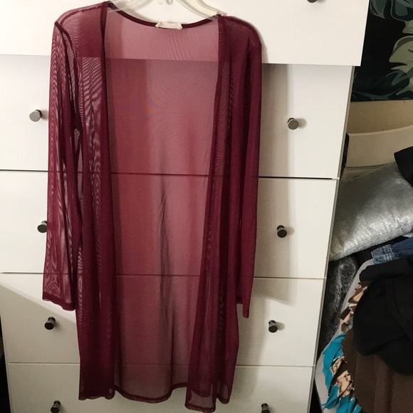 Sweaters - SALE LIKE NEW Mesh Kimono